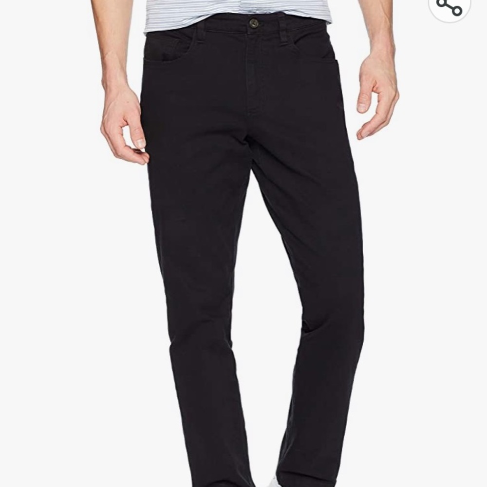Goodthreads Men's Slim-Fit 5 Pocket Corduroy Pant, -black, 38L  x 28L  NEW!